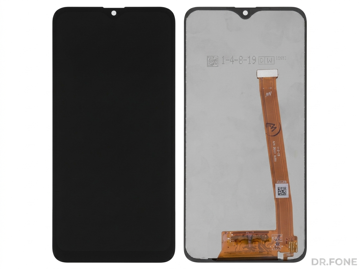 DRFONE-IMG-2111 Samsung Galaxy A20e (A202) LCD replacement screen in black, premium quality for 2019 model