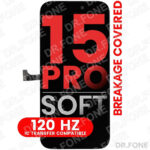 iPhone 15 Pro OLED Screen Assembly XO7, 120Hz, Soft OLED, IC compatible replacement display