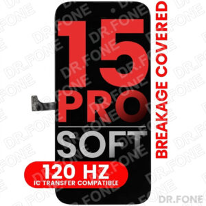 iPhone 15 Pro OLED Screen Assembly XO7, 120Hz, Soft OLED, IC compatible replacement display