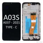 Samsung Galaxy A03s A035G LCD display replacement in black, compatible screen for phone repairs in Cyprus