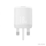 XO L157 18W QC3.0 Fast USB-A Charger UK plug with included 1m Lightning cable for iPhone charging