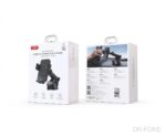 XO WX043 15W fast wireless car charger and suction mount in black for smartphones, dashboard or windshield mounting