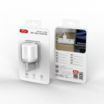 XO L157 18W QC3.0 Fast USB-A Charger UK Plug with Lightning Cable