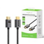 Rixus 8K HDMI Cable 2m – Premium 48Gbps, Braided, Space Gray