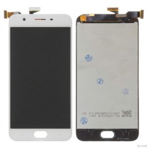 OPPO A57 LCD replacement screen white no frame, compatible with OPPO A57, restores display and touch functionality.