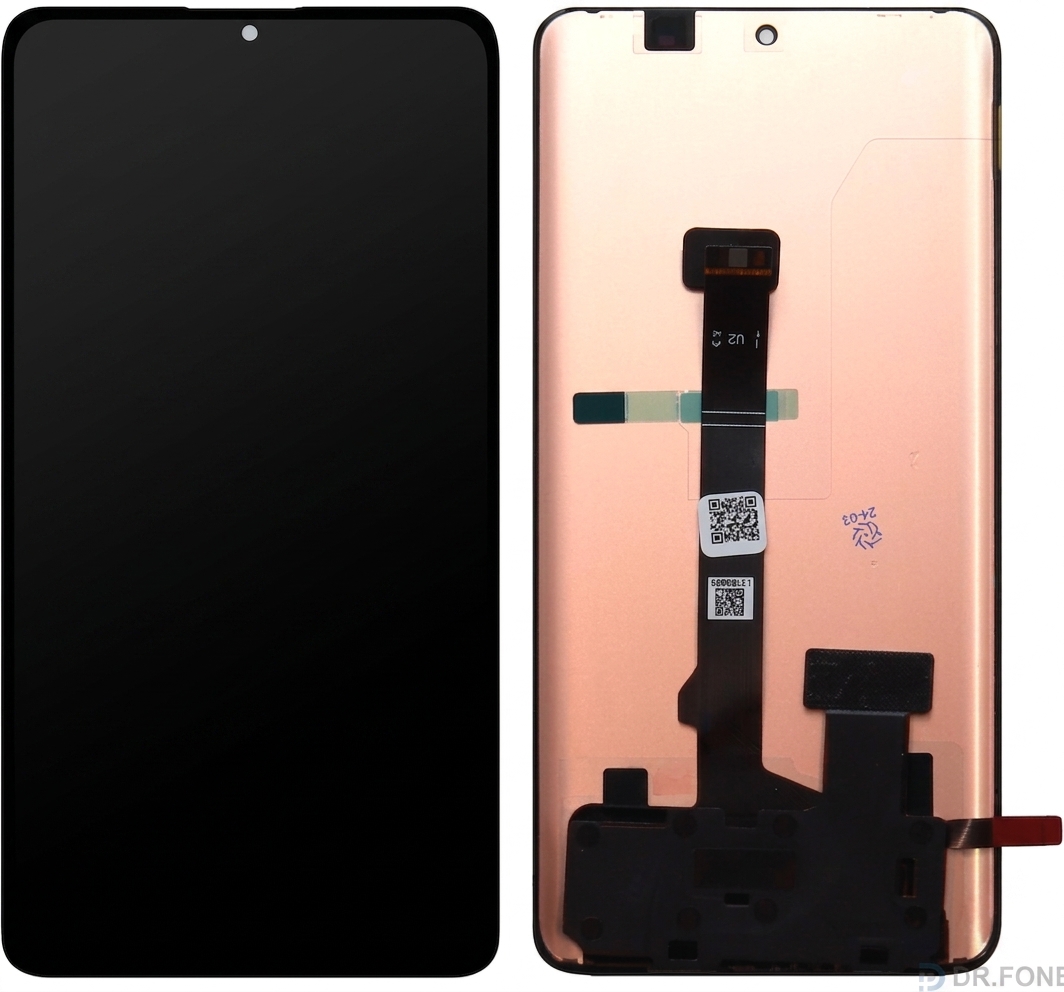DRFONE-IMG-2304 Xiaomi Redmi Note 13 Pro Plus LCD display screen in black, high-quality replacement for optimal device performance