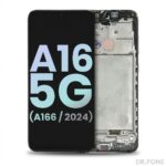 Samsung Galaxy A16 5G OLED Assembly with Frame, Black (2024)