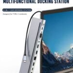 XO HUB010 12-in-1 Multifunctional Docking Station, USB-C compatible, compact and versatile desktop accessory
