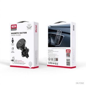 XO C122 round magnetic car mount bracket with air vent clip for secure smartphone mounting