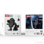 XO C60 Black Car Phone Holder Set universal mount for smartphones, sleek design, easy installation