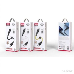NB247 Suluo Series 25cm Portable Silicone 6A Micro USB Data Cable with cable clip
