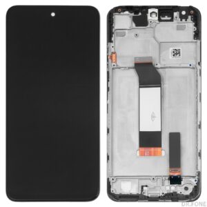 Black LCD display compatible with Xiaomi Redmi Note 10 5G, Note 10T 5G, and Poco M3 Pro 5G (2021) smartphones