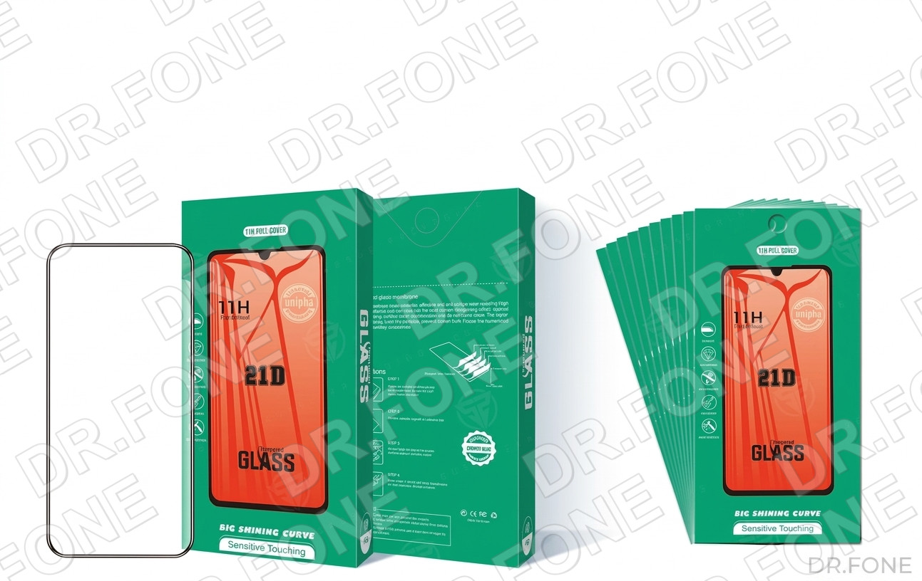 DRFONE-IMG-1 Samsung Galaxy J6 Plus 3D clear tempered glass screen protector, edge-to-edge protection, bubble-free installation