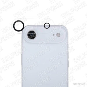 Rixus Metal Shield Camera Tempered Glass For iPhone 17 Air Silver