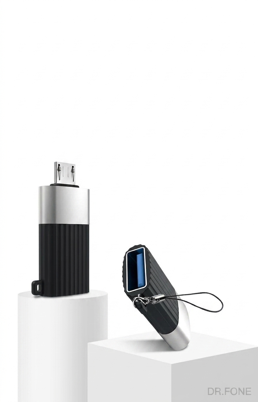 DRFONE-IMG-1 NB149-G USB 2.0 to Micro USB Connector Adapter for data transfer and charging, DR.FONE Cyprus