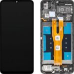 Samsung Galaxy A06 A065 LCD display and touchscreen assembly with frame, black color, Service Pack