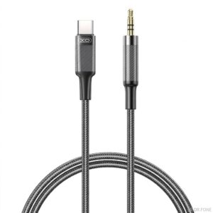 XO NB-R279B 1m black USB-C to 3.5mm audio cable for headphones and speakers