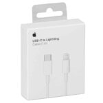 White Type-C to USB cable 1 meter, fast charging, compatible with USB-C devices, durable mobile accessory