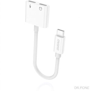 DUDAO L13C 2-in-1 USB-C to Adapter USB Cable, blue color, versatile charging and data transfer