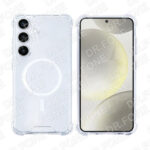 Rixus Anti-Burst Case With MagSafe Compatible For Samsung Galaxy S24, S25 Transparent - Image 2