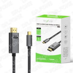 Rixus RXHU15 USB-C To HDMI Cable Premium 4K 1.8m Space Gray - Image 2
