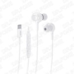 Rixus RXHD56CW USB-C Wired Earbud With Microphone White