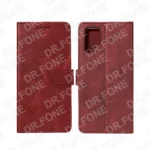Rixus Bookcase For Samsung Galaxy S24 Ultra 5G Dark Red - Image 2