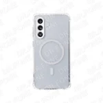 Rixus Anti-Burst Case With MagSafe Compatible For Samsung Galaxy A56 Transparent