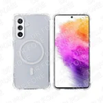 Rixus Anti-Burst Case With MagSafe Compatible For Samsung Galaxy A56 Transparent - Image 2