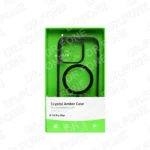 Rixus Crystal Amber Case For Apple iPhone 13 Pro Max Black - Image 2