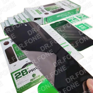 Privacy tempered glass screen protector for iPhone 15 Pro, ESD full coverage, anti-spy, edge-to-edge protection