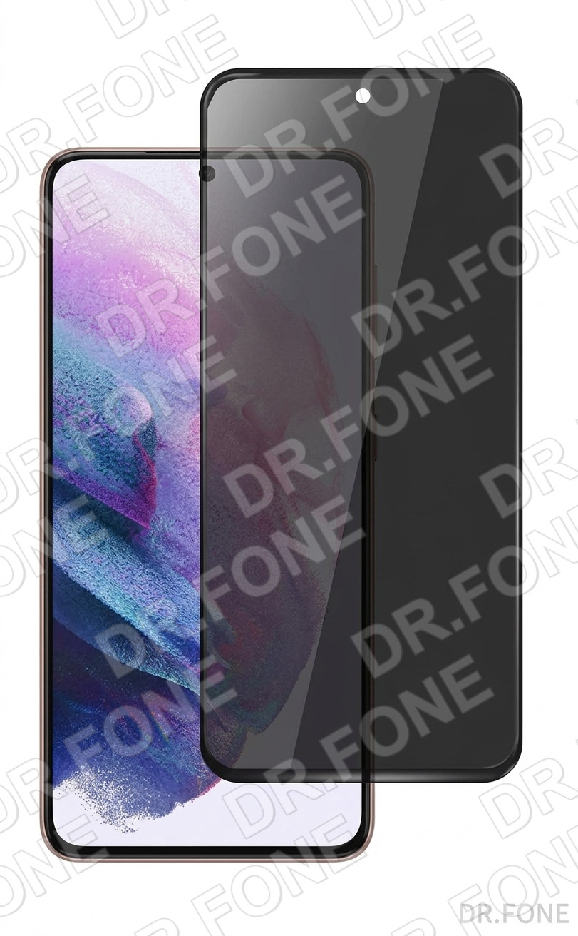 DRFONE-IMG-1 Privacy tempered glass screen protector for Samsung Galaxy S22 and S23, anti-spy, scratch-resistant