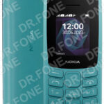 Nokia 105 (2021) black dual SIM mobile phone, classic keypad design, durable and compact