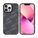 Rixus MagSafe Carbon Fiber Case for iPhone 13 Pro Max, Black