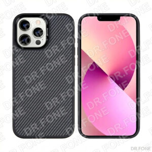 Rixus MagSafe Carbon Fiber Case for iPhone 13 Pro Max, Black