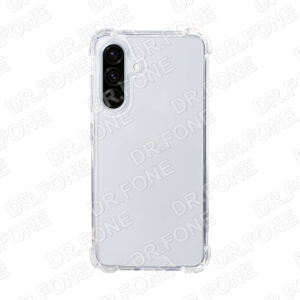 Transparent Rixus Anti-Burst protective phone case designed for Samsung Galaxy A36 and Samsung Galaxy A37 smartphones