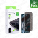 Rixus Privacy Full Curved Edge Tempered Glass 10-Pack for Apple iPhone 15 screen protection A00001404 DR.FONE Cyprus