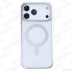Rixus Instinct Mag Case for iPhone 17 Pro Max in silver with MagSafe-compatible design