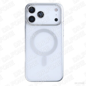 Rixus Instinct Mag Case for iPhone 17 Pro Max in silver with MagSafe-compatible design