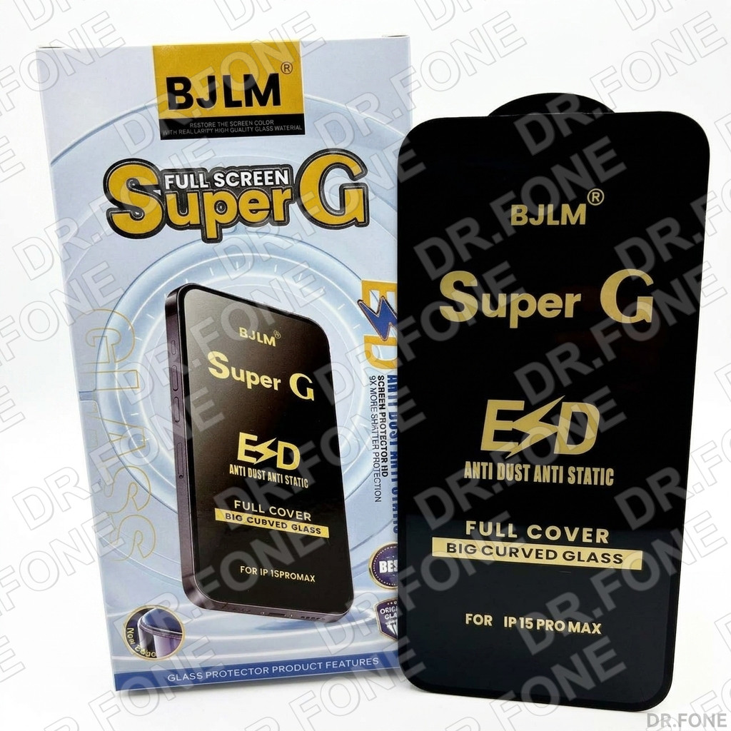 DRFONE-IMG-1 iPhone 13 Pro Max Super OG tempered glass screen protector, crystal clear, full coverage, premium phone accessory