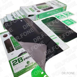 Privacy Tempered Glass ESD for iPhone 15 Pro Max, full coverage screen protector, privacy filter, edge-to-edge protection