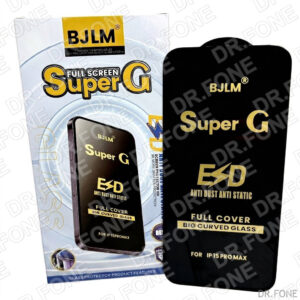 Tempered glass screen protector for iPhone 13 Pro Max and 14 Plus with black frame, full coverage design