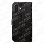 Rixus Bookcase Phone Case for Samsung Galaxy A07, A08 - Black