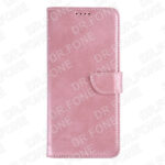 Rixus Bookcase For Samsung Galaxy S24, S25 Pink