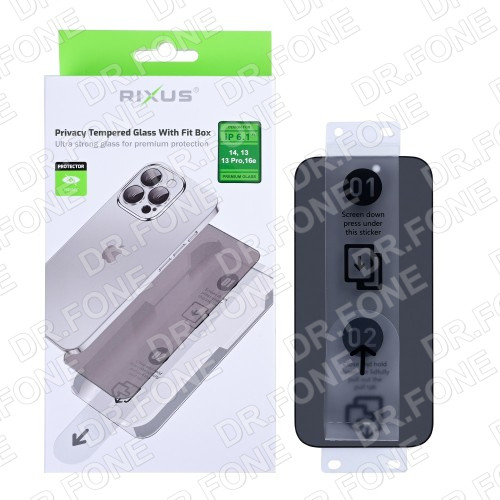 df9926666b-90000811502-rixus-privacy-tempered-glass-with-fit-box-for-apple-iphone-14--2C-13-2C-13-pro-2C-16e-2C-17e-500x500 Rixus privacy tempered glass with fit box for iPhone 13,13pro,14,14e - Image 1