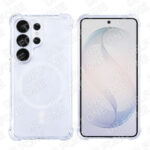 Rixus Anti-Burst Case With MagSafe Compatible For Samsung Galaxy S26 Ultra Transparent