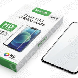 Rixus Clear HD Curved Tempered Glass Screen Protector for Xiaomi 17, edge-to-edge protection, ultra-clear finish