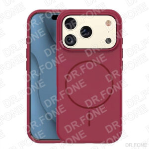 Maroon silicone thin Mag case for iPhone 17 Pro Max 6.9-inch, slim protective design, MagSafe compatible