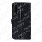 Rixus Bookcase Phone Case for Samsung Galaxy A27 - Black
