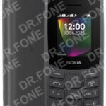Nokia 106 (2023) dual SIM mobile phone, black, sturdy minimalist design, available at DR.FONE Cyprus